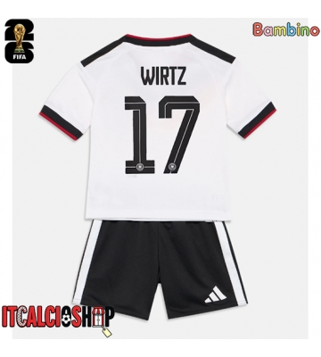 Germania Florian Wirtz #17 Prima Maglia Bambino Mondiali 2026 Manica Corta (+ Pantaloni corti)